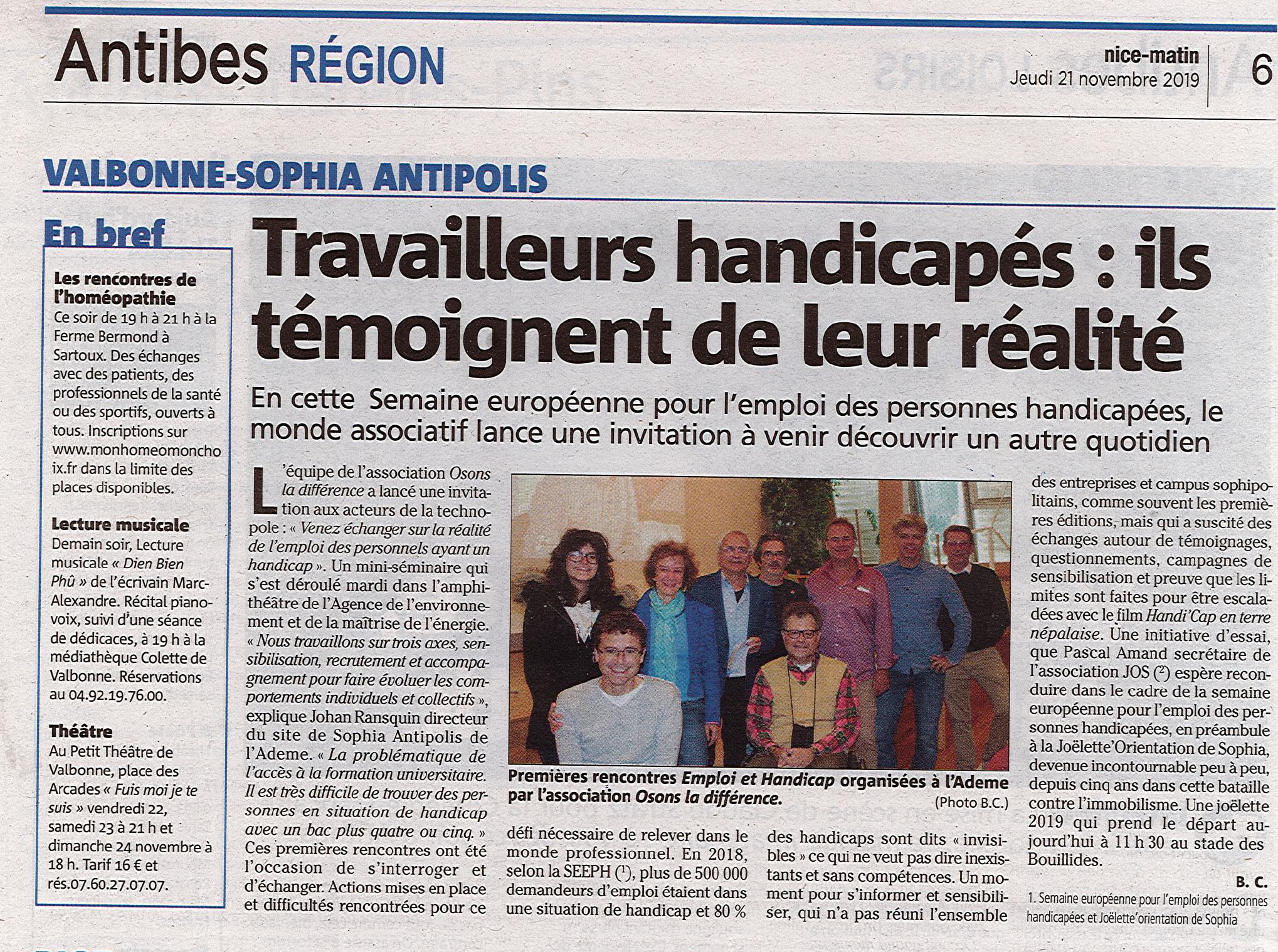 rencontres emploi handicap